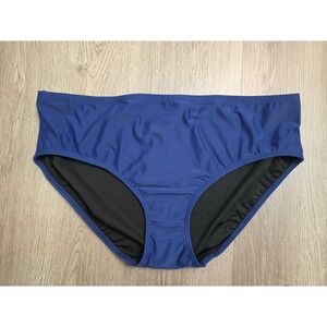 VENUS Blue‎ Bikini Swim Bottom Womens Size 22 Plus Solid Color